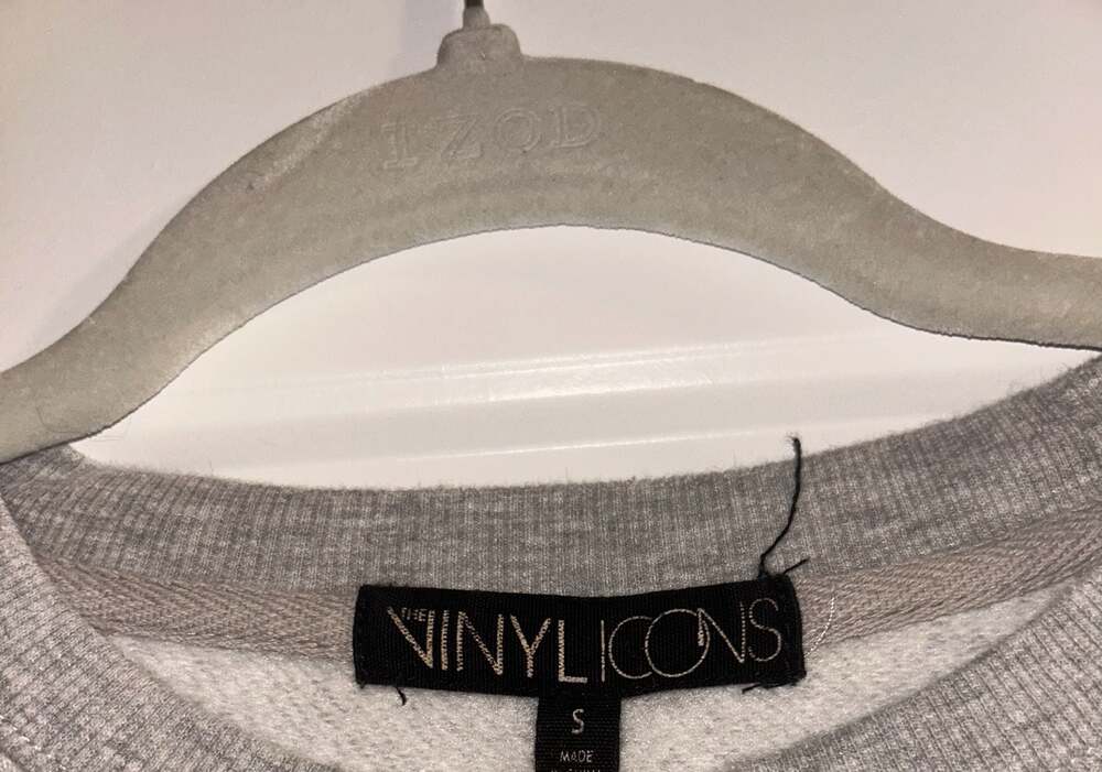 The Vinyl Icons Grey Long Sleeve Crew Neck Sweatshirt